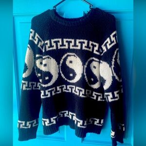 Yin And Yang Knit Sweater By Cookie Collective Size Small